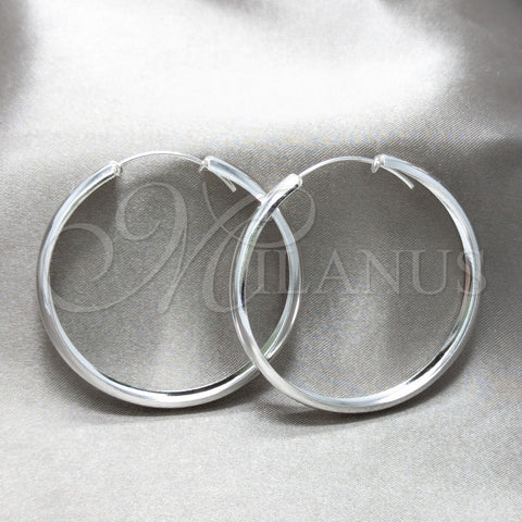 Argolla Grande 02.425.0026.50 Plata Rodinada, Pulido, Tono Plateado
