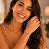 Pulsera Bolo Ajustable 03.426.0001.07 Plata Rodinada, Diseño de Bola, Algodón Verde, Tono Plateado (Grosor 03 MM, 7 Pulgadas de Largo)