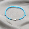 Pulsera Bolo Ajustable 003.426.0003.3.07 Plata Rodinada, Diseño de Bola y Corazón, Algodón, Tono Plateado (Grosor 06 MM, 7 Pulgadas de Largo)