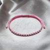 Pulsera Bolo Ajustable 03.426.0004.4.07 Plata Rodinada, Diseño de Bola, Algodón, Tono Plateado (Grosor 03 MM, 7 Pulgadas de Largo)