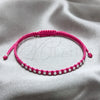 Pulsera Bolo Ajustable 03.426.0004.5.07 Plata Rodinada, Diseño de Bola, Algodón, Tono Plateado (Grosor 03 MM, 7 Pulgadas de Largo)