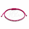 Pulsera Bolo Ajustable 03.426.0004.5.07 Plata Rodinada, Diseño de Bola, Algodón, Tono Plateado (Grosor 03 MM, 7 Pulgadas de Largo)