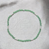 Pulsera Elegante 03.426.0025.07 Plata Rodinada, Diseño de Bola, con Cristal Verde, Pulido, Tono Plateado (Grosor 03 MM, 7 Pulgadas de Largo)