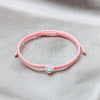 Pulsera Bolo Ajustable 03.426.0045.1.07 Plata Rodinada, con Zirconia Cubica Blanca, Algodón, Tono Plateado (Grosor 04 MM, 7 Pulgadas de Largo)