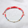 Pulsera Bolo Ajustable 03.426.0068.07 Plata Rodinada, Diseño de Bola, con Perla Blanca y Cristal Multicolor, Pulido, Tono Plateado (Grosor 06 MM, 7 Pulgadas de Largo)
