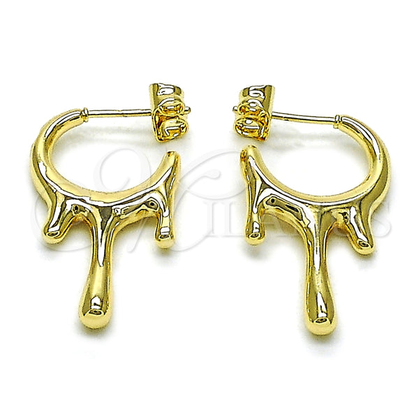 Argolla Pequeña 02.195.0329.18 Oro Laminado, Pulido, Tono Dorado