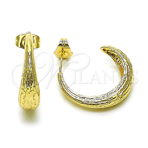 Argolla Pequeña 02.202.0003.25 Oro Laminado, Mate, Tono Dorado
