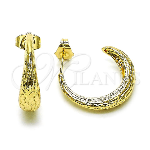 Argolla Pequeña 02.202.0003.25 Oro Laminado, Mate, Tono Dorado