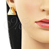 Arete Dormilona 02.202.0005 Oro Laminado, Pulido, Tono Dorado