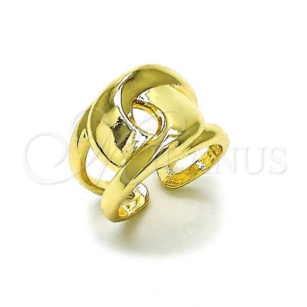 Anillo Elegante 01.428.0002 Oro Laminado, Diseño de Nudo, Pulido, Tono Dorado (One size fits all)
