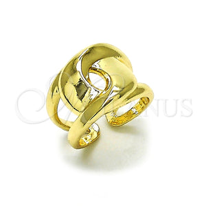 Anillo Elegante 01.428.0002 Oro Laminado, Diseño de Nudo, Pulido, Tono Dorado (One size fits all)