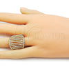 Anillo Elegante 01.428.0009 Oro Laminado, Pulido, Tono Dorado (One size fits all)