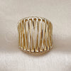 Anillo Elegante 01.428.0009 Oro Laminado, Pulido, Tono Dorado (One size fits all)