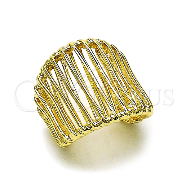 Anillo Elegante 01.428.0009 Oro Laminado, Pulido, Tono Dorado (One size fits all)