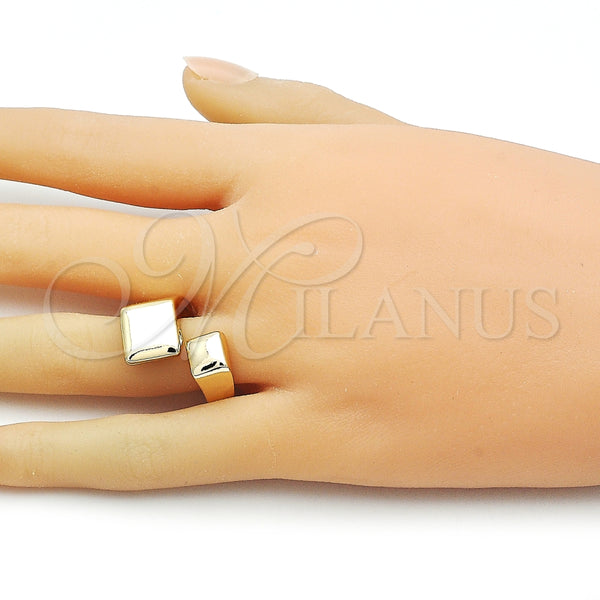 Anillo Elegante 01.428.0012 Oro Laminado, Pulido, Tono Dorado (One size fits all)