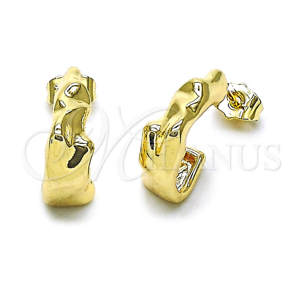 Argolla Pequeña 02.428.0008.15 Oro Laminado, Pulido, Tono Dorado