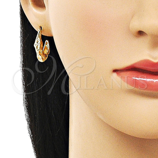 Argolla Pequeña 02.428.0017.20 Oro Laminado, Pulido, Tono Dorado