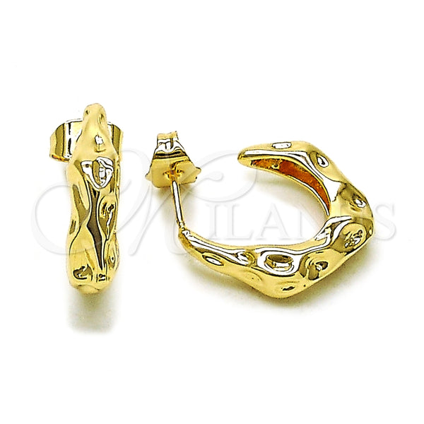 Argolla Pequeña 02.428.0017.20 Oro Laminado, Pulido, Tono Dorado