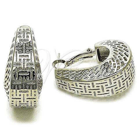 Argolla Pequeña 02.163.0350.1.25 Rodio Laminado, Diseño de File, Pulido, Rodinado