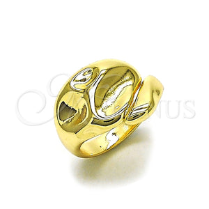 Anillo Elegante 01.163.0006 Oro Laminado, Pulido, Tono Dorado (One size fits all)