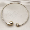 Gargantilla Elegante 04.163.0006.17 Oro Laminado, Diseño de Gota y Hueco, Pulido, Tono Dorado (03 MM Thickness, 17 Inches Length)