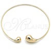 Gargantilla Elegante 04.163.0006.17 Oro Laminado, Diseño de Gota y Hueco, Pulido, Tono Dorado (03 MM Thickness, 17 Inches Length)