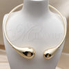 Gargantilla Elegante 04.163.0007.17 Oro Laminado, Diseño de Gota, Pulido, Tono Dorado (04 MM Thickness, 17 Inches Length)
