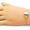 Pulsera Elegante 03.63.2285.08 Oro Laminado, Diseño de Box, Pulido, Tono Dorado (01 MM Thickness, 8 Inches Length)