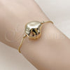 Pulsera Elegante 03.63.2285.08 Oro Laminado, Diseño de Box, Pulido, Tono Dorado (01 MM Thickness, 8 Inches Length)