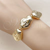 Pulsera Elegante 03.63.2297.08 Oro Laminado, Diseño de Box, Pulido, Tono Dorado (01 MM Thickness, 8 Inches Length)
