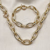 Collar y Pulsera 06.429.0008 Oro Laminado, Pulido, Tono Dorado