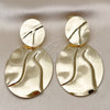 Arete Largo 02.385.0070 Oro Laminado, Pulido, Tono Dorado