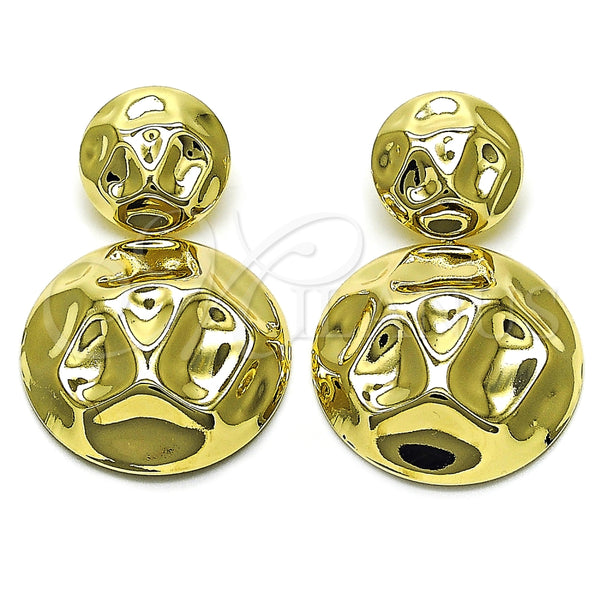 Arete Largo 02.385.0071 Oro Laminado, Pulido, Tono Dorado