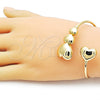 Aro Individual 07.282.0009 Oro Laminado, Diseño de Corazón, Pulido, Tono Dorado (02 MM Thickness, One size fits all)