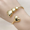 Aro Individual 07.282.0009 Oro Laminado, Diseño de Corazón, Pulido, Tono Dorado (02 MM Thickness, One size fits all)