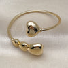 Aro Individual 07.282.0009 Oro Laminado, Diseño de Corazón, Pulido, Tono Dorado (02 MM Thickness, One size fits all)