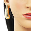 Arete Dormilona 02.163.0379 Oro Laminado, Pulido, Tono Dorado