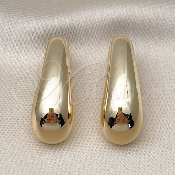 Arete Dormilona 02.163.0379 Oro Laminado, Pulido, Tono Dorado