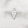Dije Elegante 05.392.0112 Plata Rodinada, Diseño de Flecha, Pulido, Tono Plateado