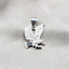 Dije Elegante 05.392.0113 Plata Rodinada, Diseño de Águila, Pulido, Tono Plateado