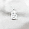 Dije Religioso 05.392.0117 Plata Rodinada, Diseño de Jesus, Pulido, Tono Plateado