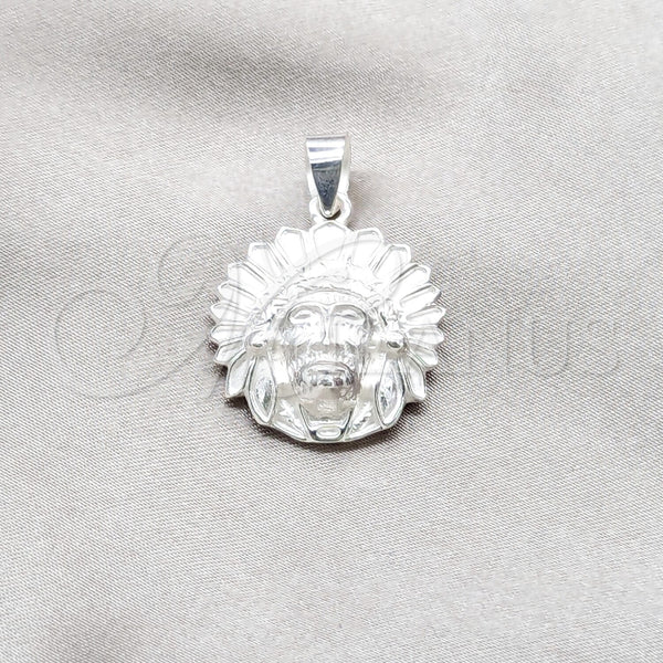 Dije Elegante 05.392.0129 Plata Rodinada, Pulido, Tono Plateado