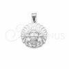Dije Elegante 05.392.0129 Plata Rodinada, Pulido, Tono Plateado