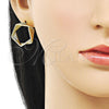 Arete Dormilona 02.213.0805 Oro Laminado, Pulido, Tono Dorado