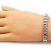 Pulsera Tennis 03.283.0463.07 Oro Laminado, con Zirconia Cubica Blanca, Pulido, Tono Dorado (Grosor 08 MM, 7 Pulgadas de Largo)