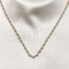 Gargantilla Elegante 04.326.0005.24 Oro Laminado, Pulido, Tono Dorado (04 MM Thickness, 24 Inches Length)