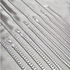 Gargantilla Basica 04.420.0003.16 Plata Rodinada, Diseño de Miami Cubana, Pulido, Tono Plateado (Calibre 100, Grosor 02 MM, 16 Pulgadas de Largo)