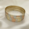 Docena de Aros 03.08.0088.08 Chapa de Oro, Diamantado, Tres Tonos (06 MM Thickness, Size 7 (3.00 Diameter))