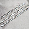 Gargantilla Basica 04.420.0007.26 Plata Rodinada, Diseño de Miami Cubana, Pulido, Tono Plateado (Calibre 200, Grosor 07 MM, 26 Pulgadas de Largo)