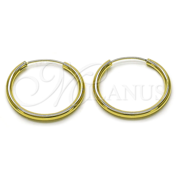 Argolla Mediana 02.213.0816.30 Oro Laminado, Pulido, Tono Dorado